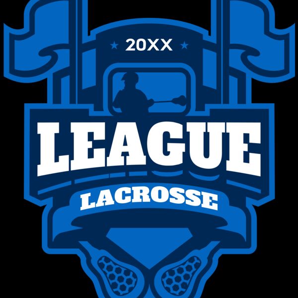 League Lacrosse Logo Template Thumbnail