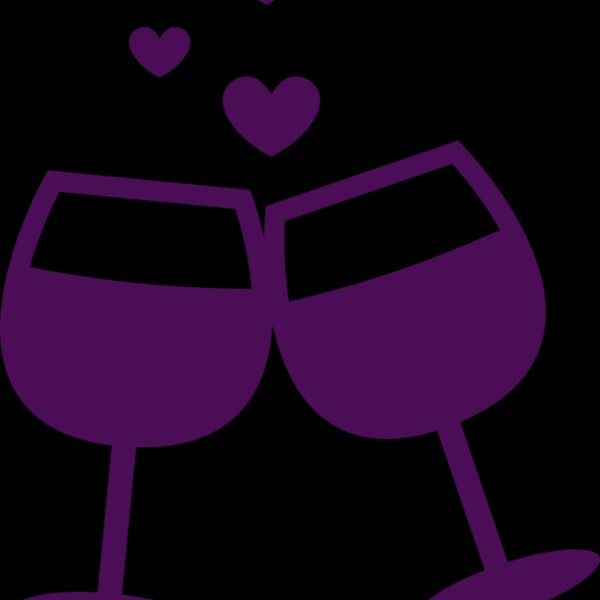 Valentines Wine Glass Thumbnail