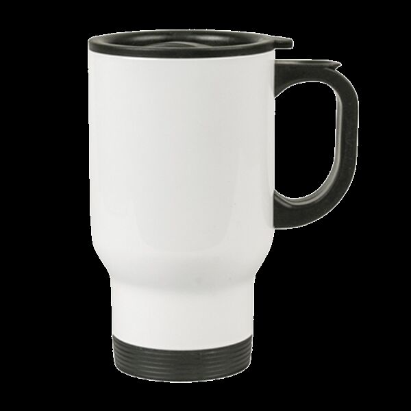 14oz Coyote Travel Stainless Steel Mug Thumbnail