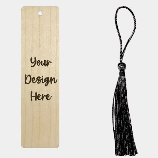 Coyote Light Brown Bamboo Wooden Bookmark Thumbnail