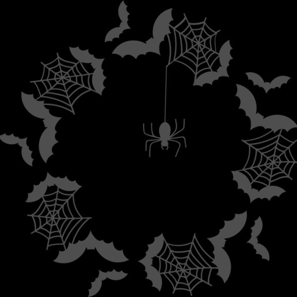 Bats and Webs Border (0863) Thumbnail