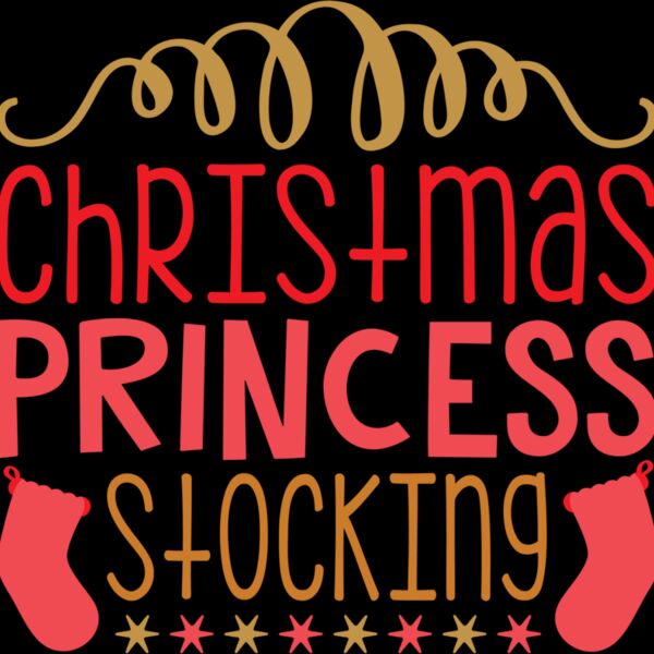 Xmas Princess Stocking (0481) Thumbnail