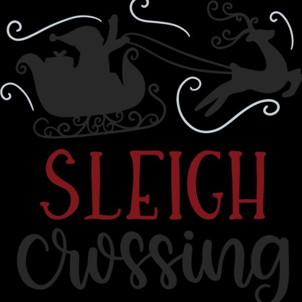 Sleigh Crossing Silhouette (0711) Thumbnail