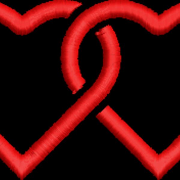 2 Hearts chain 3.4 inches (0344) Thumbnail