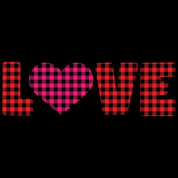 LOVE Text Plaid (1031) Thumbnail