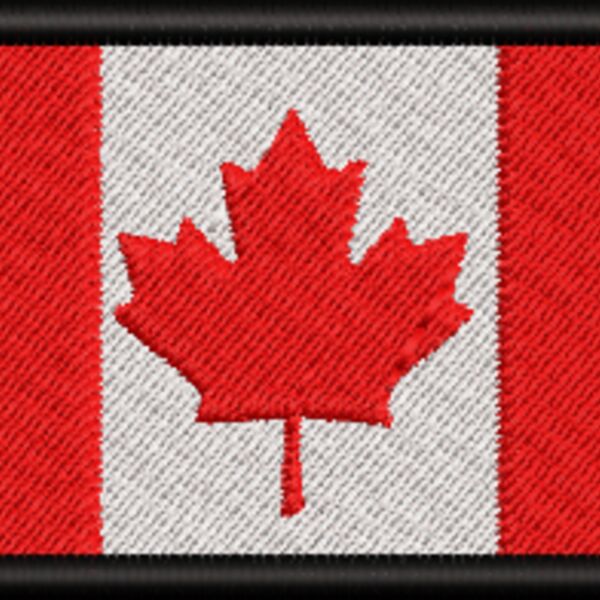 Canada Flag Bordered 8cm (0250) Thumbnail