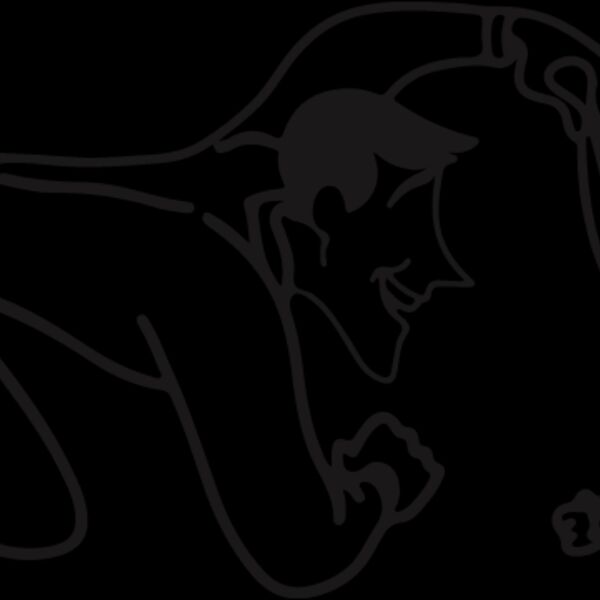 Curious George and Man Silhouette (0211) Thumbnail