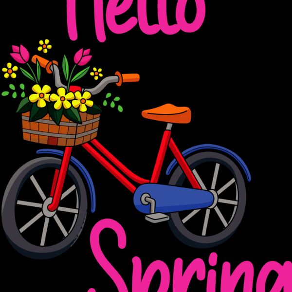 Hello Spring With Beautiful Bicycle Thumbnail