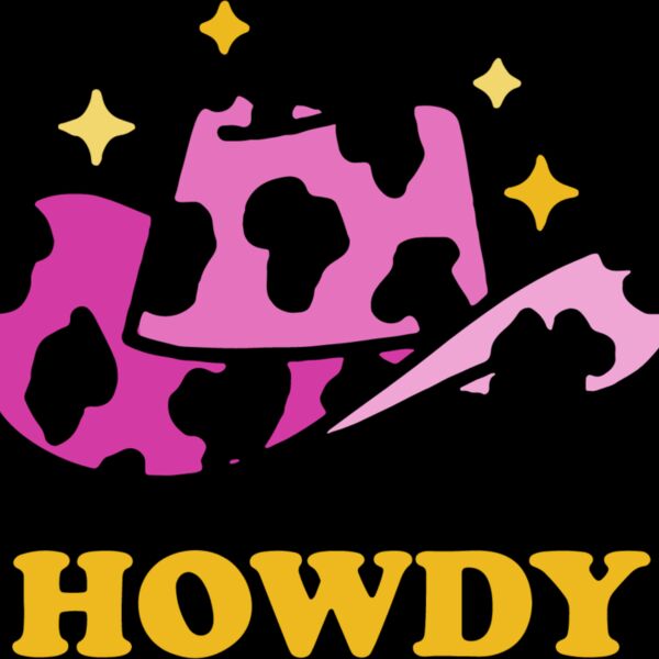 Howdy Pink Cowboy Hat (1068) Thumbnail