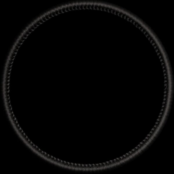 Marrow like patch border 3 inch circle Thumbnail